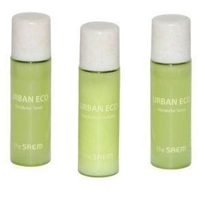 theSAEM URBAN ECO Harakeke Toner and Emulsion 3pc Lot Korean Skincare